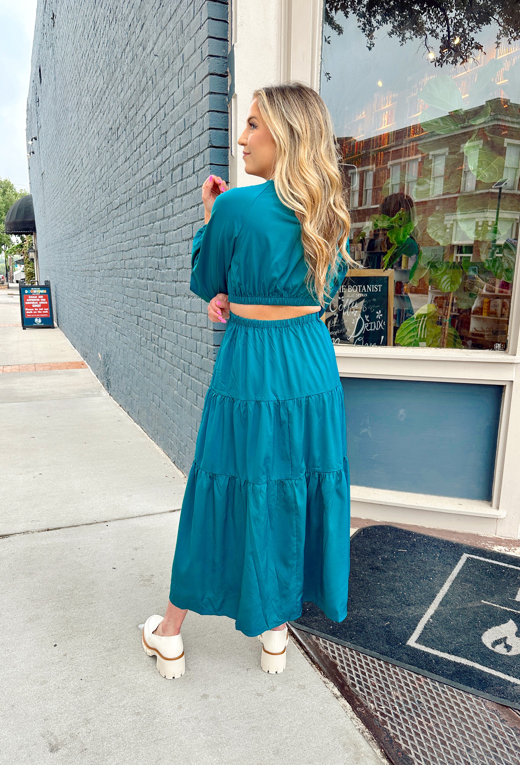 Into The Blue Midi Dress