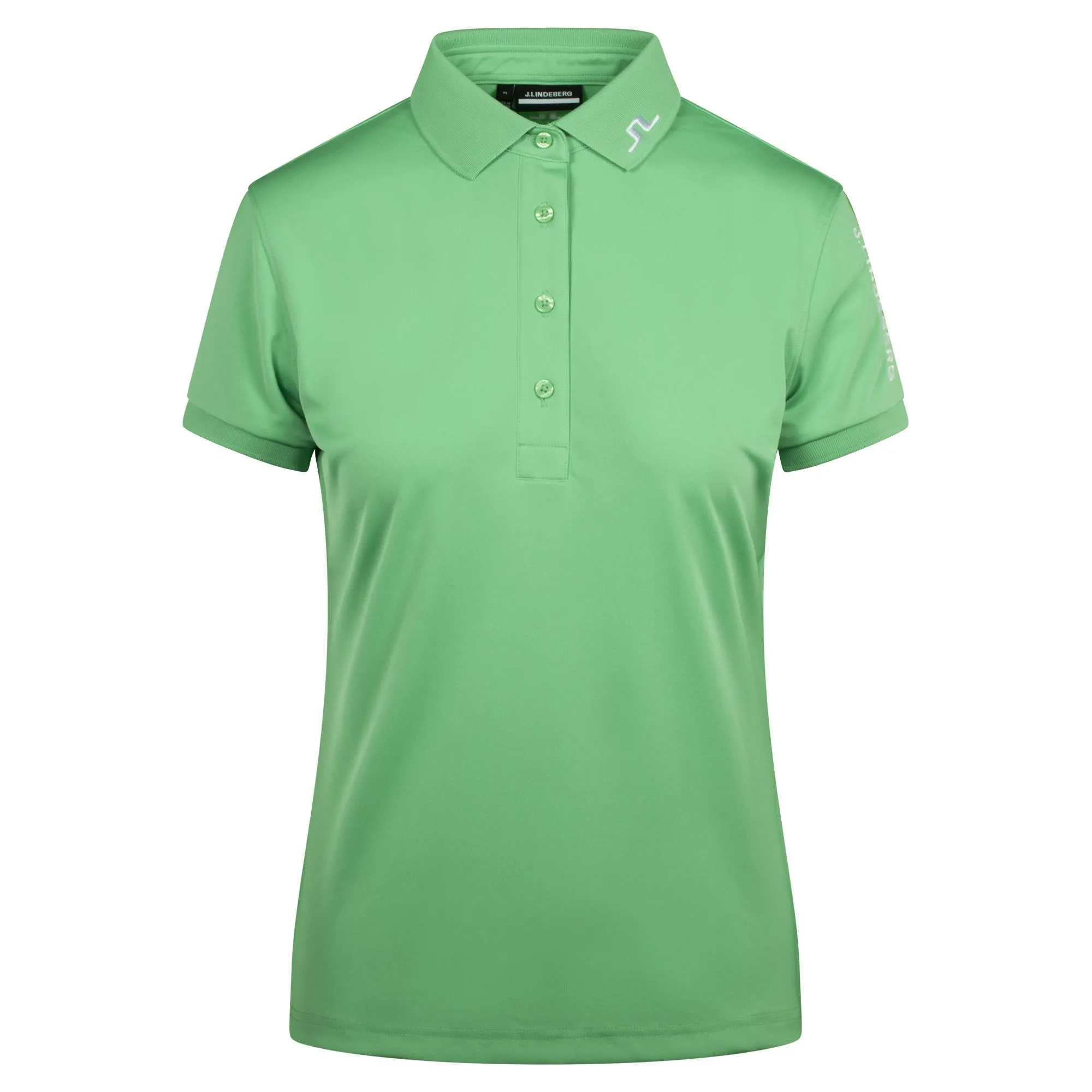 J Lindeberg Tour Tech Ladies Golf Polo Shirt Jade Cream