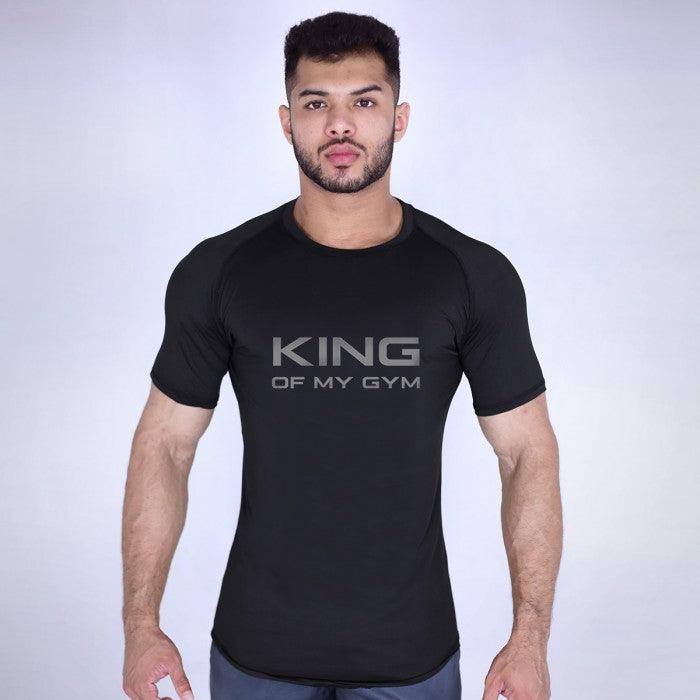 King Of My Gym - Jet Black Tee- Sale