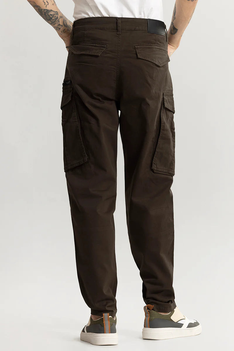 kyubic brown cargo pant