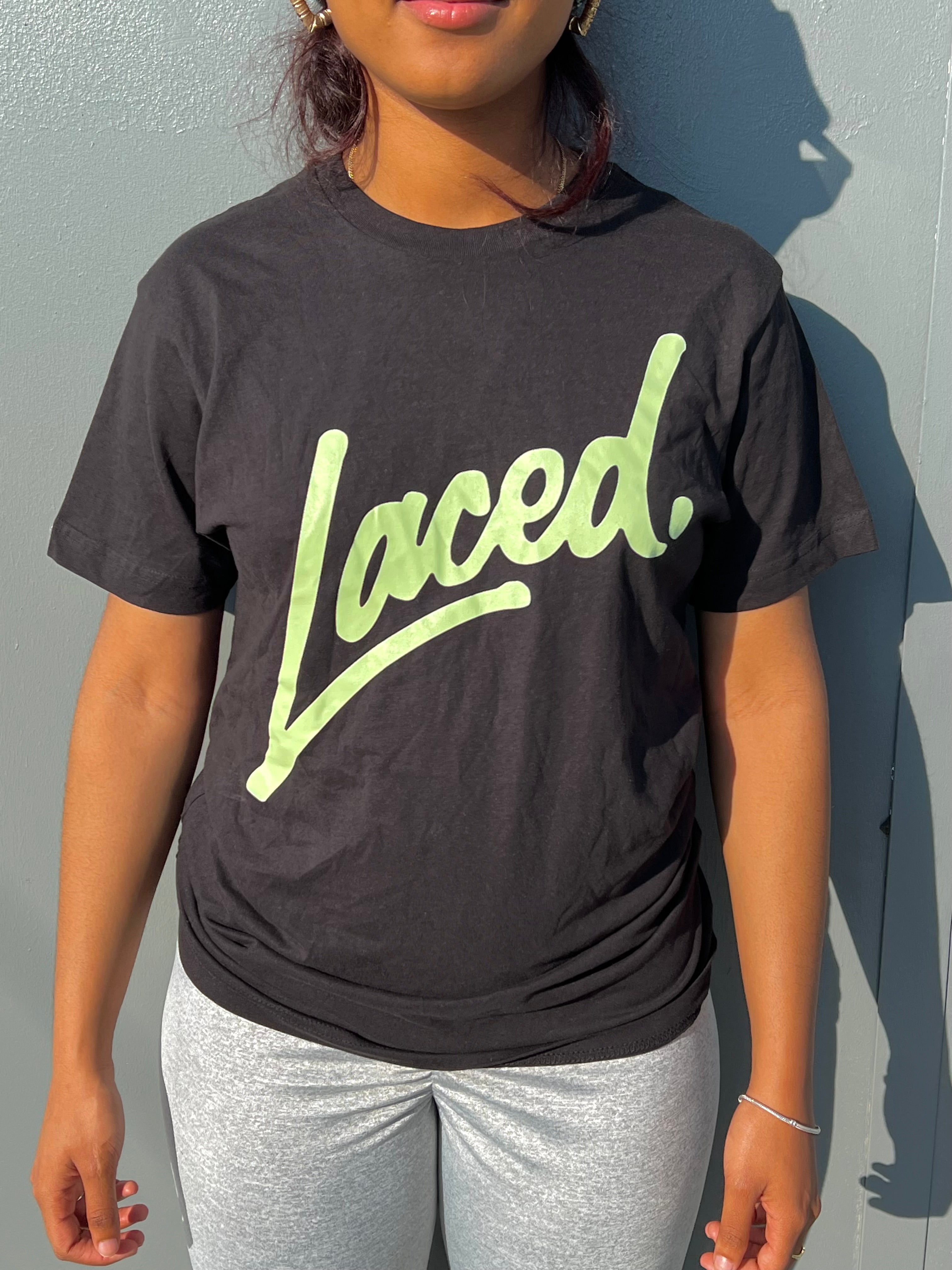 Laced Black Tee