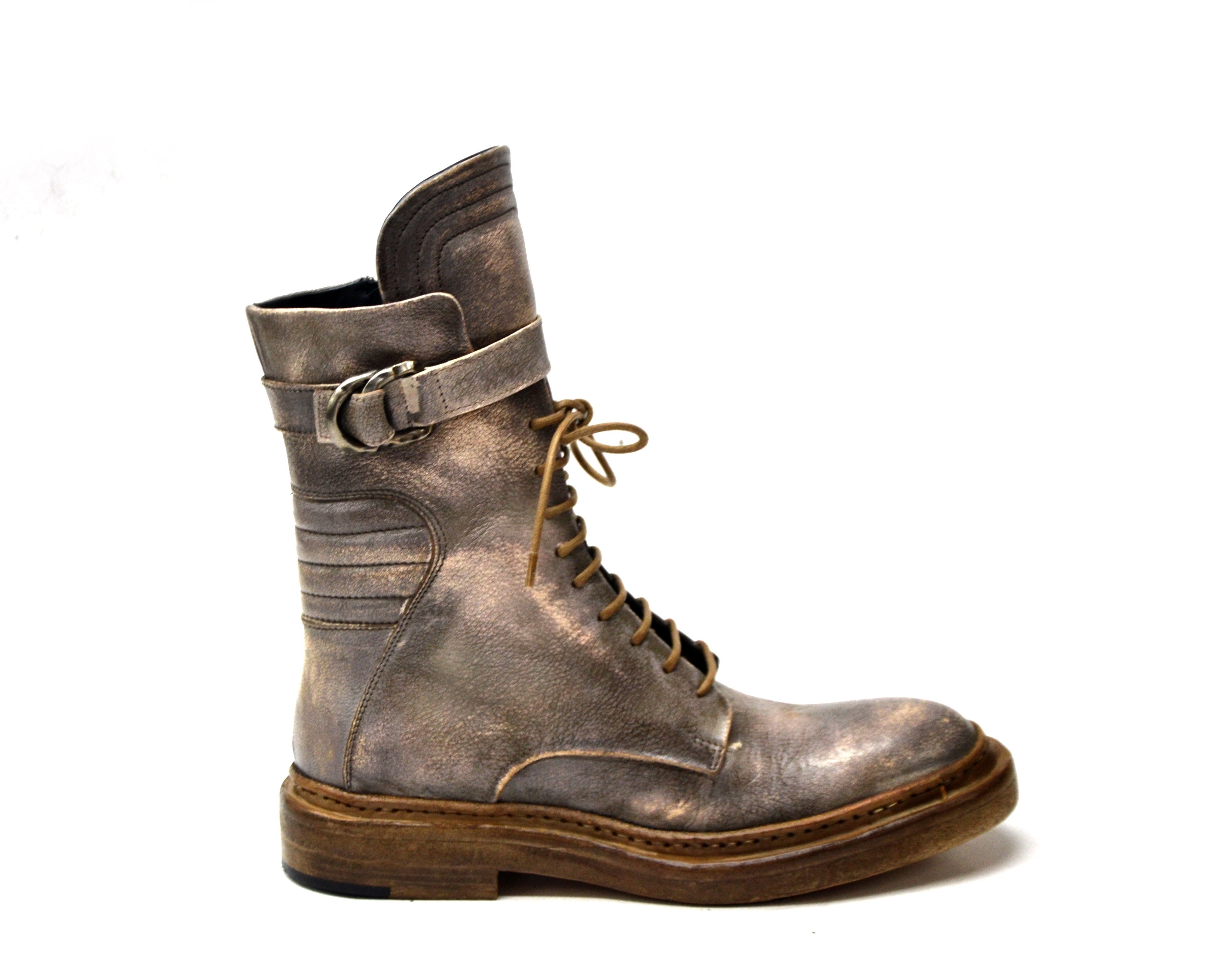 LAST PAIR 37- COMBAT GREY BOOTS