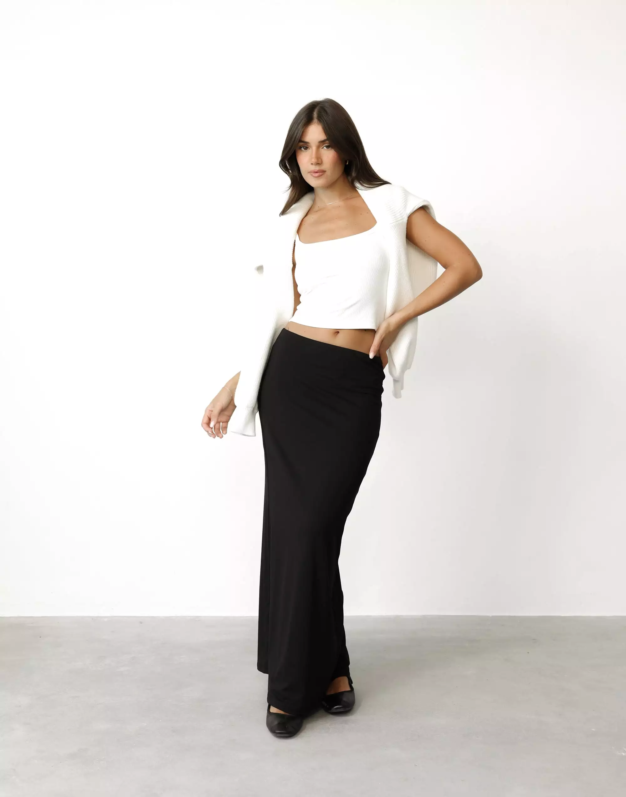 Lindsay Maxi Skirt (Black)