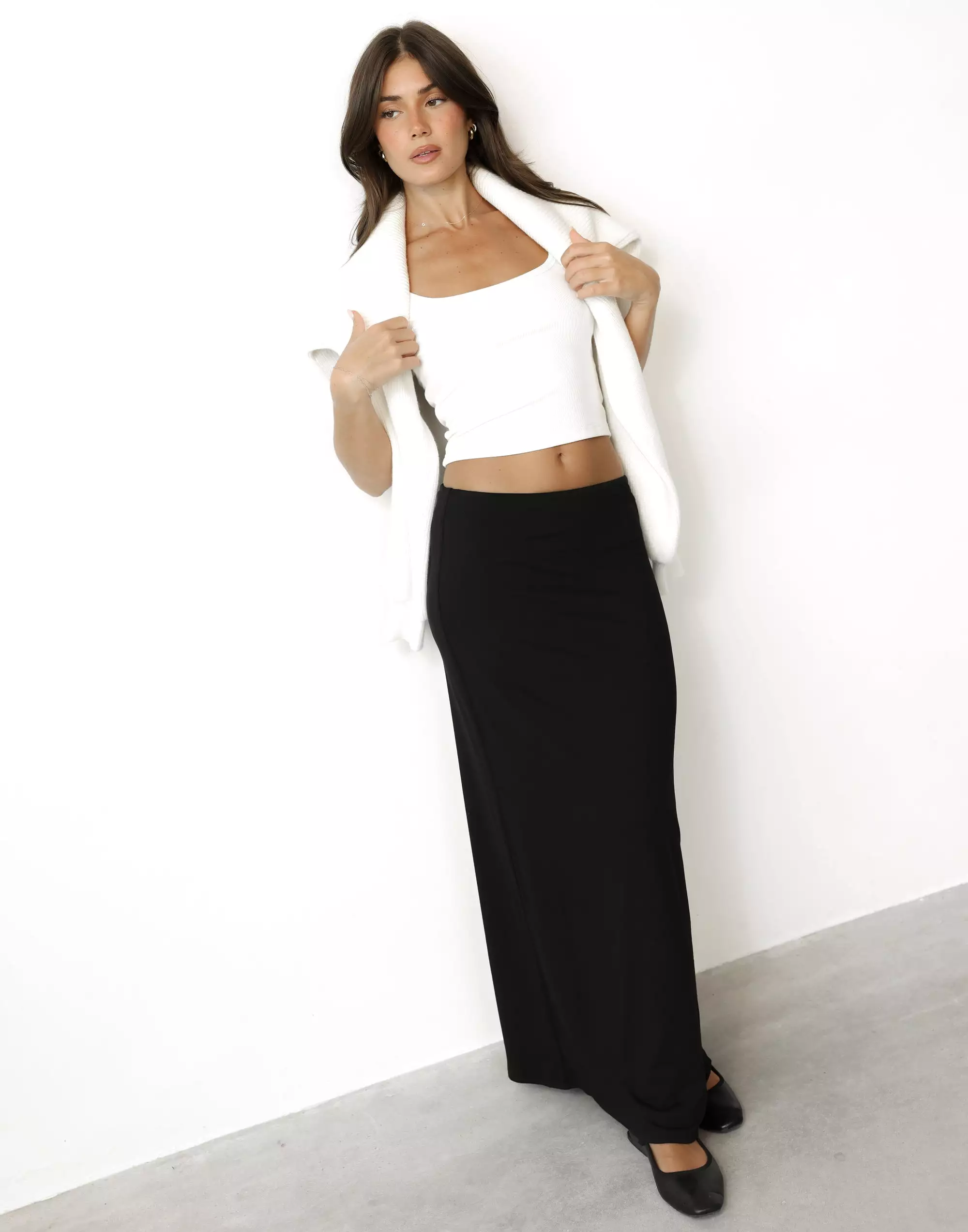 Lindsay Maxi Skirt (Black)