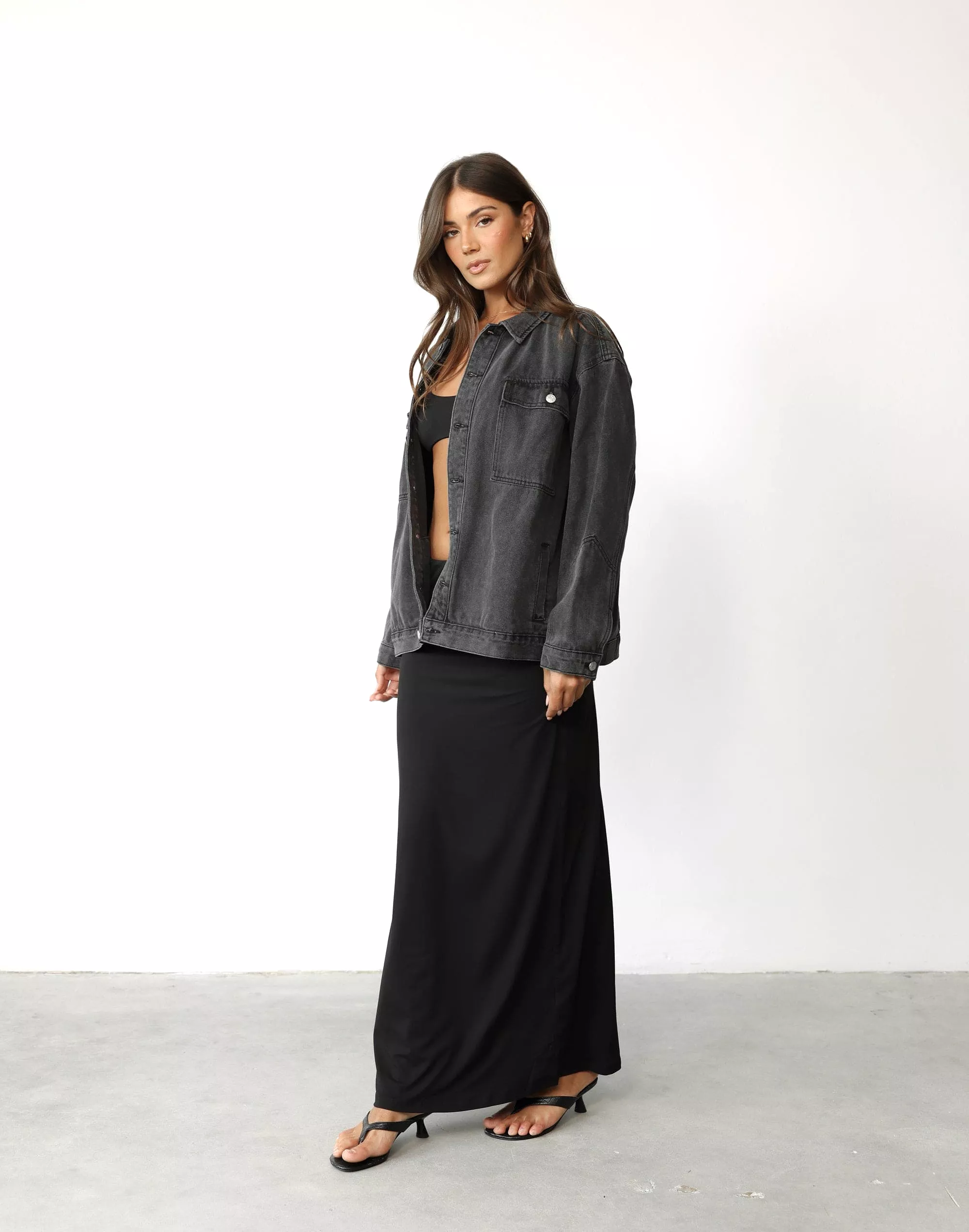 Lindsay Maxi Skirt (Black)