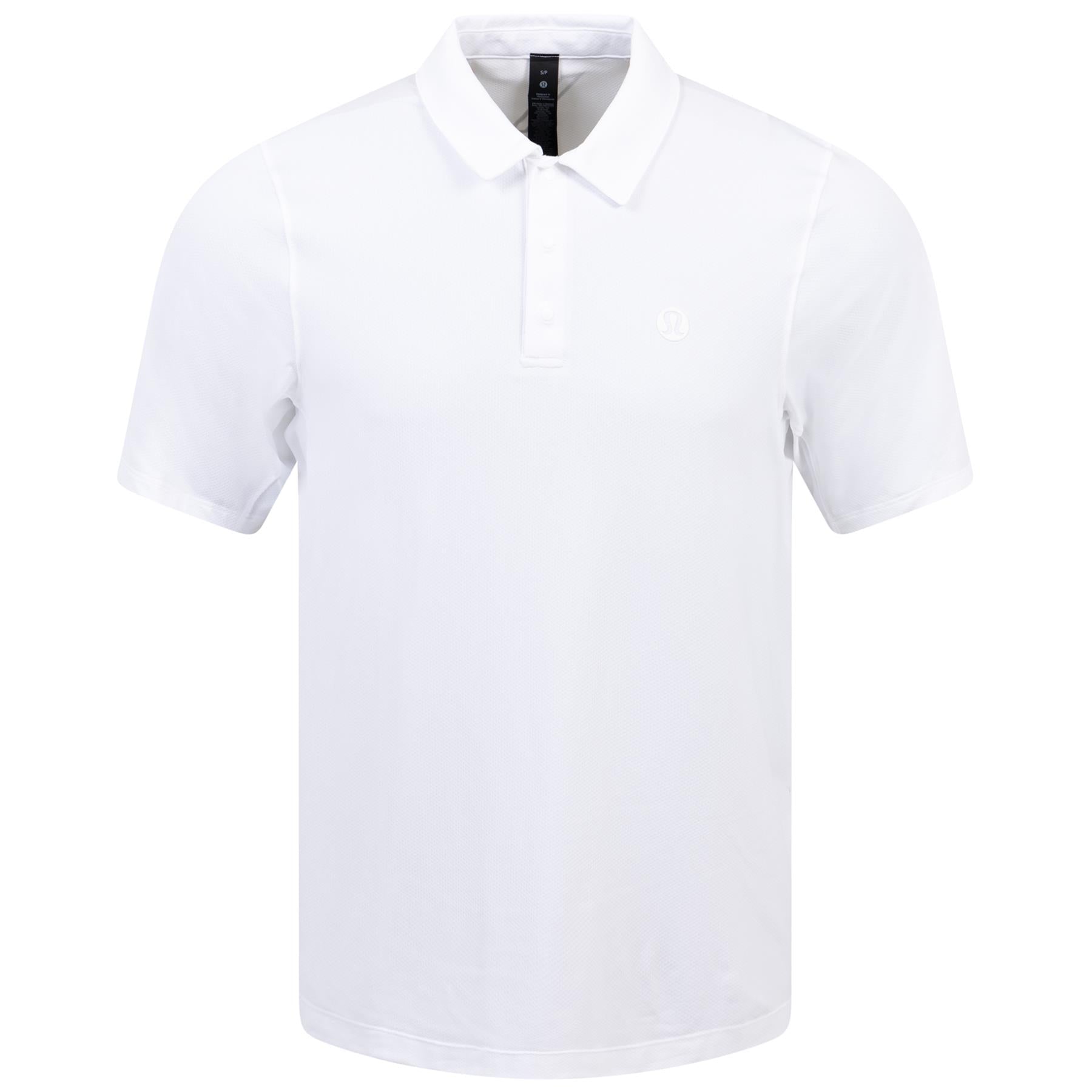 Logo Sport Nylon Stretch Polo White - 2024