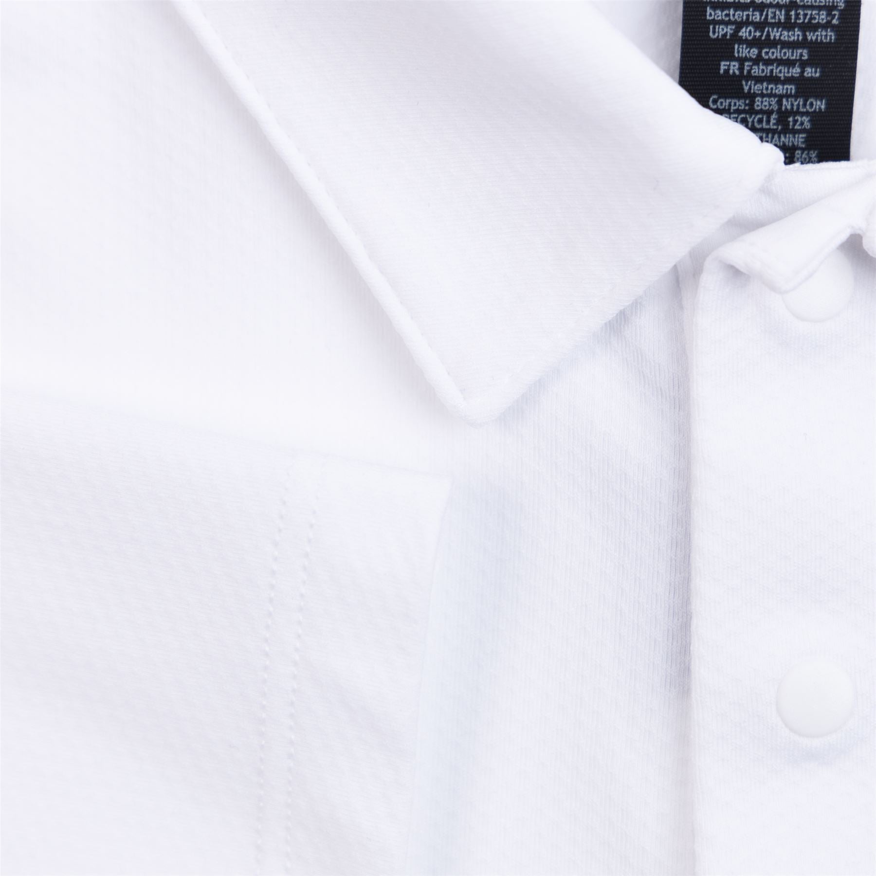 Logo Sport Nylon Stretch Polo White - 2024