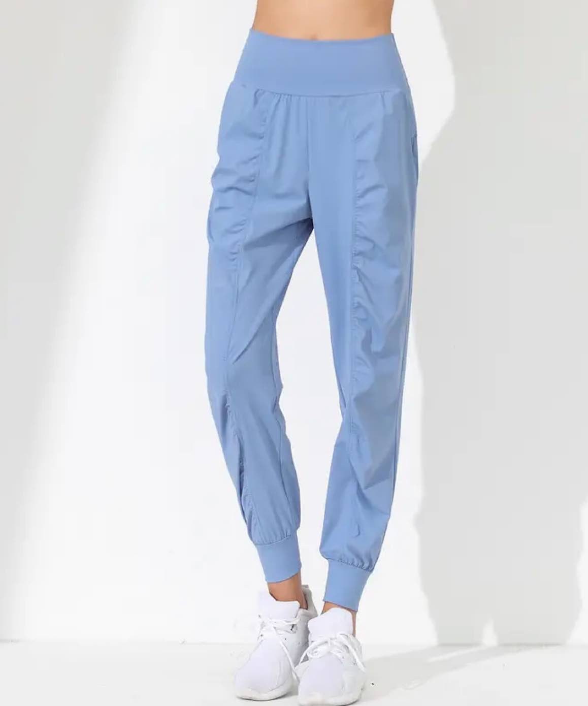 Loose Cropped Ruched Quick Dry Fitness Pants