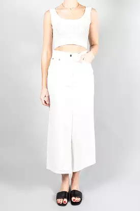 Loulou Studio Rona Denim Long Skirt