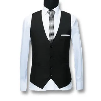 Men Suit Vests SM6azers Jackets Business Men Dress Vests Colete Masculino Men's Casual Slim Fit Sleeveless Waistcoat SM6