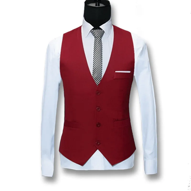 Men Suit Vests SM6azers Jackets Business Men Dress Vests Colete Masculino Men's Casual Slim Fit Sleeveless Waistcoat SM6