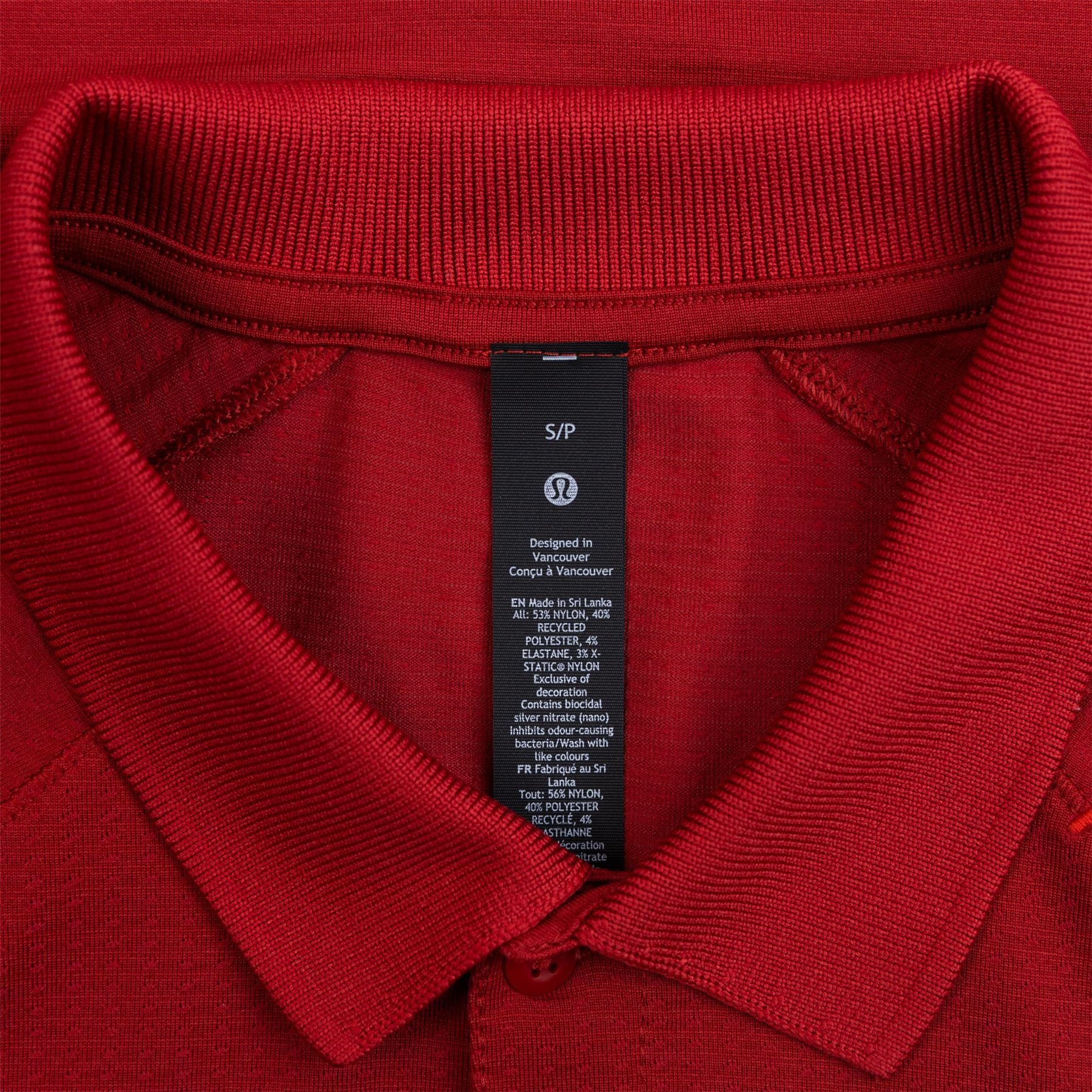 Metal Vent Tech Stretch Polo Sport Red - 2024