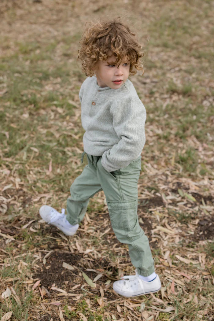 Milky Green Cargo Pant