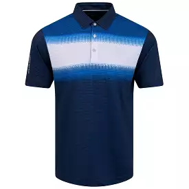 Mo Ventil8+ Stretch Regular Fit Polo Navy/White/Blue - AW23