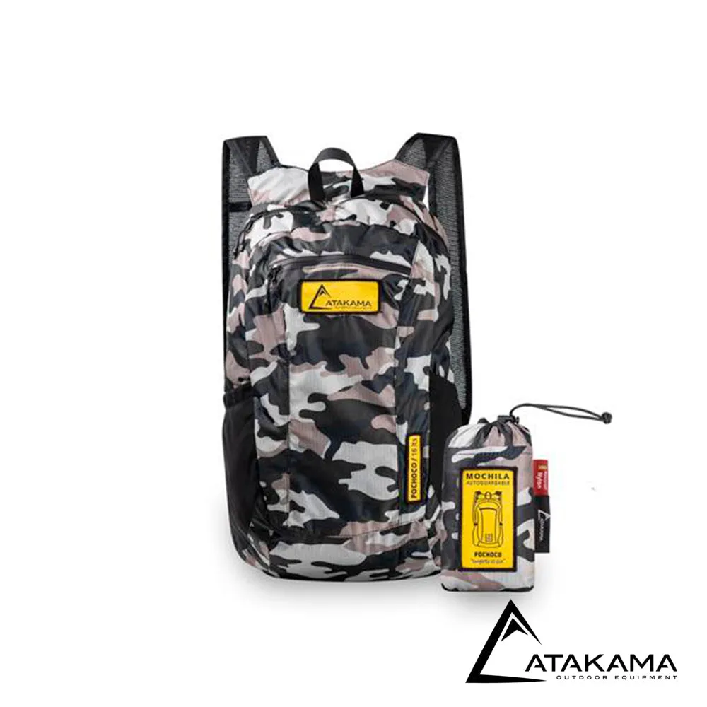 Mochila Plegable Pochoco 16L Edición Limitada Camuflada - Atakama Outdoor