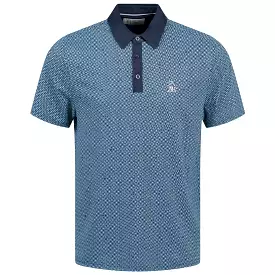 Original Retro Micro Floral Polo Black Iris - SS24