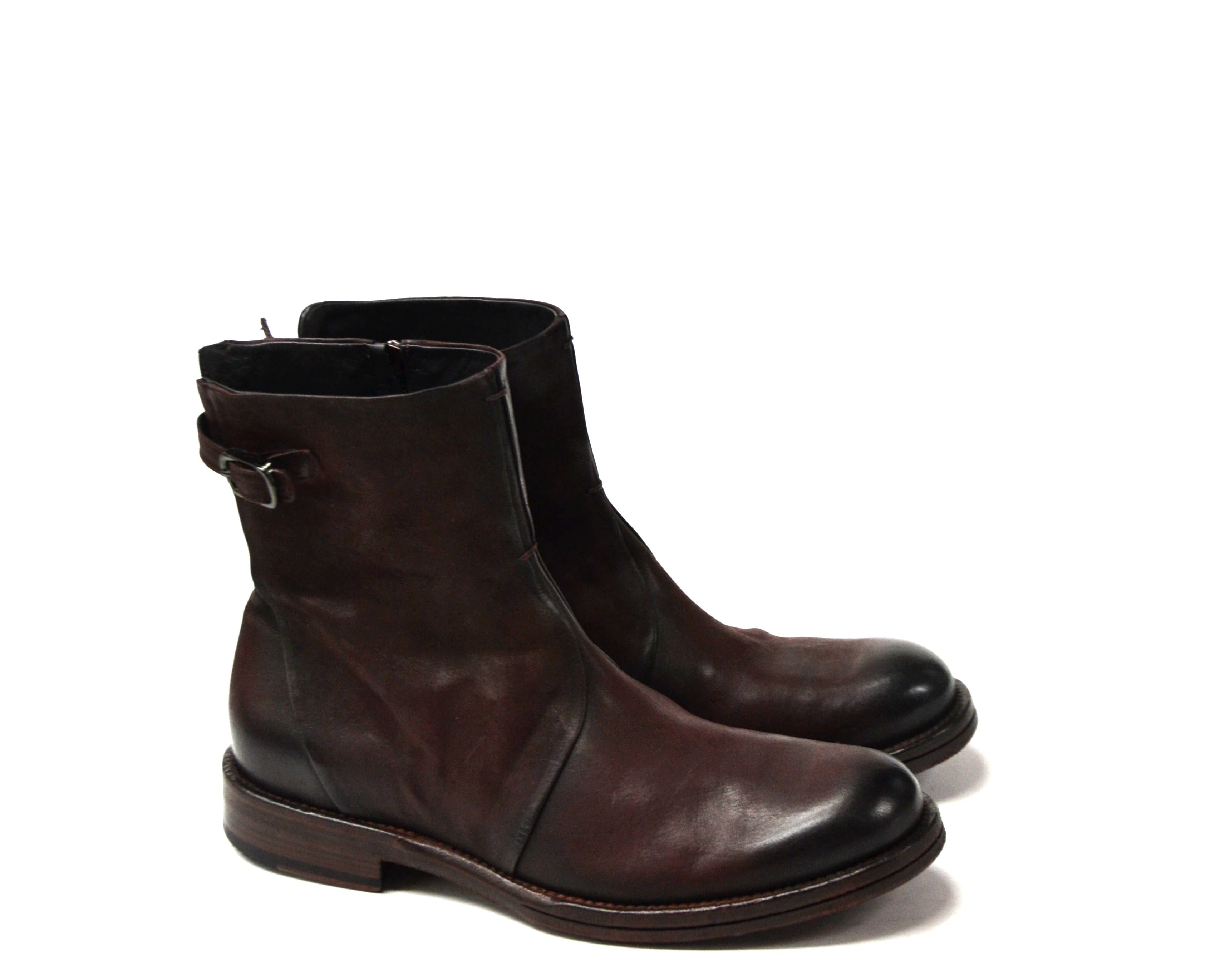 Oxford Chestnut Zipped Boots