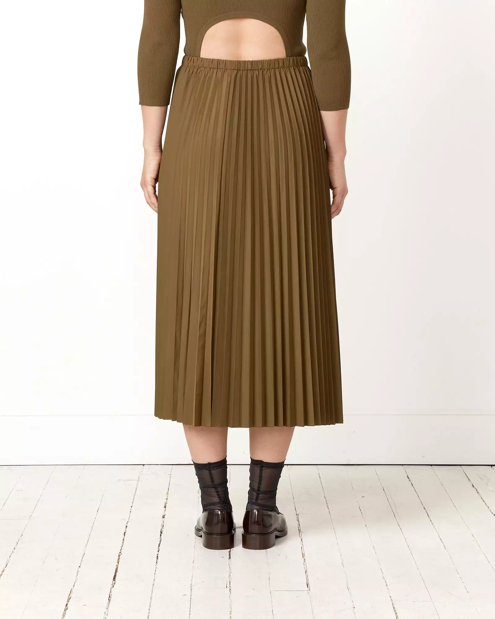 Pleated Pullon Skirt