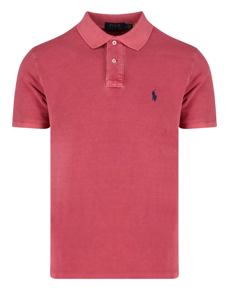 Polo Ralph Lauren Logo Embroidered Straight Hem Polo Shirt