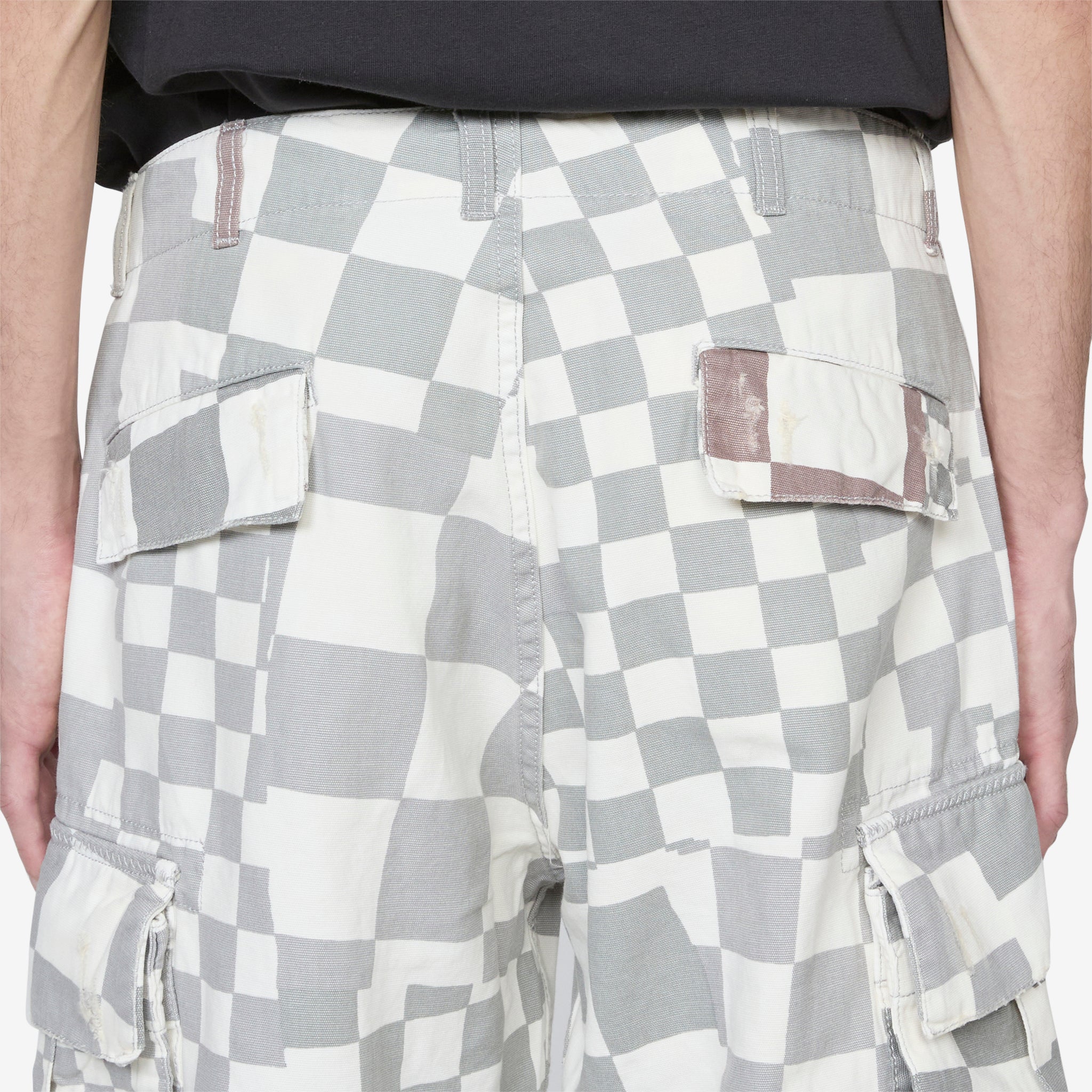 Printed Cargo Pant Checker