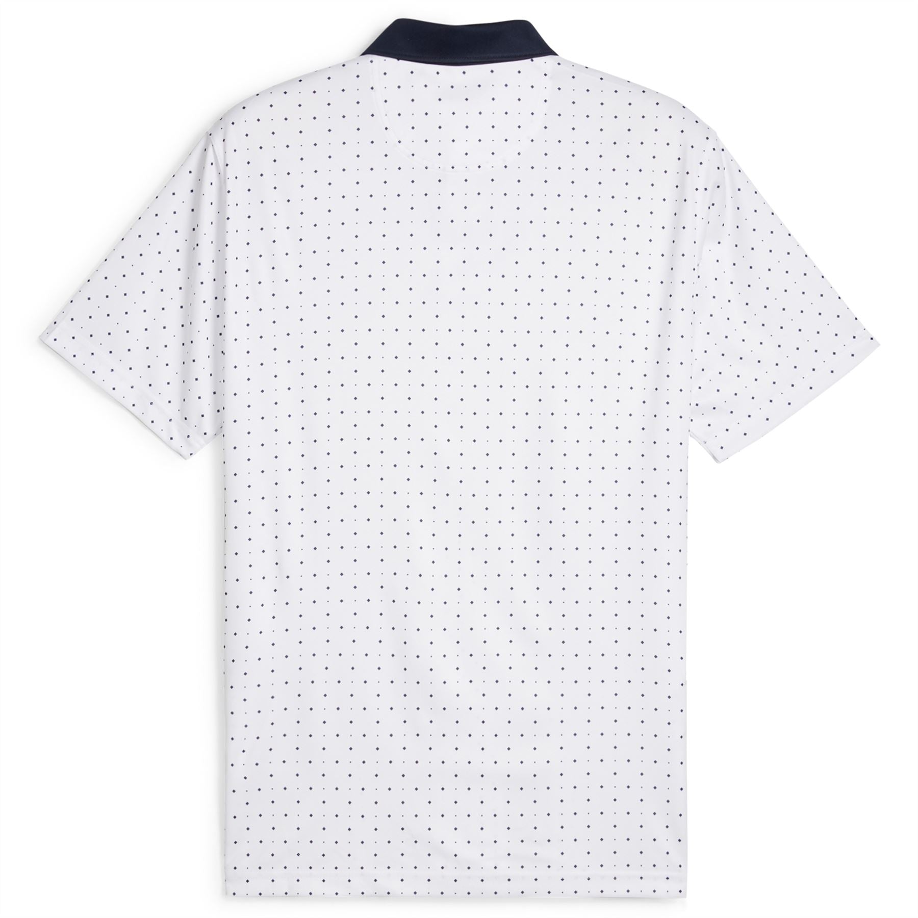 Pure Geo Polka Dot Polo White/Navy - SS24