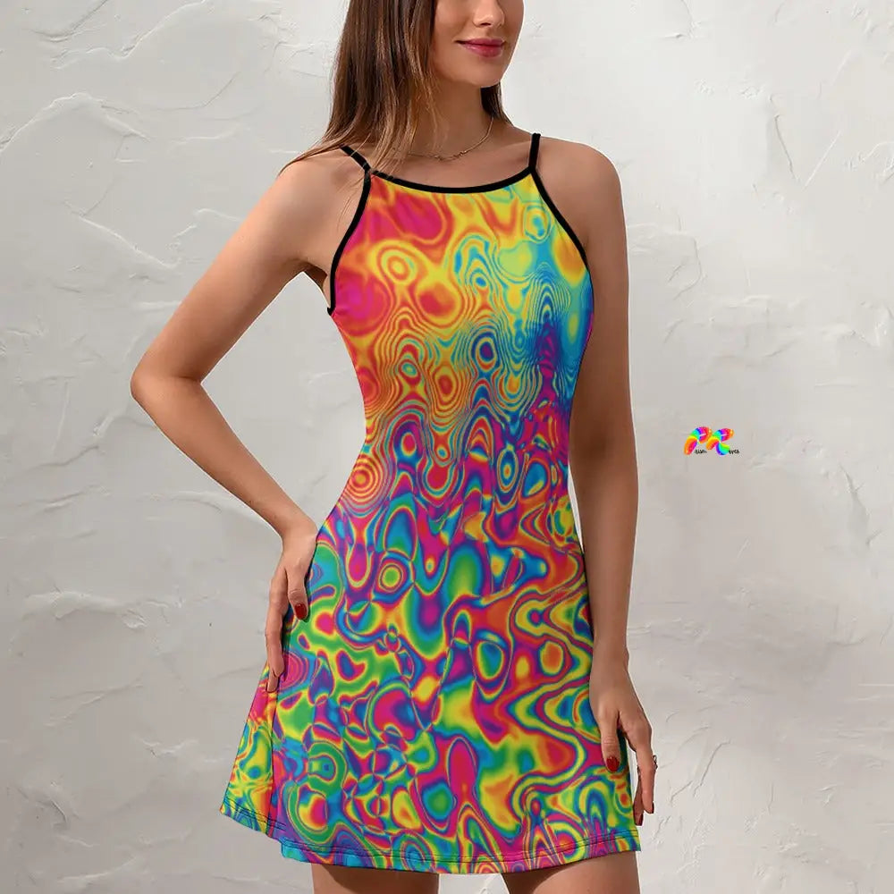 Radiant Hue Summer Festival Dress