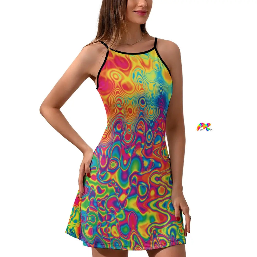 Radiant Hue Summer Festival Dress