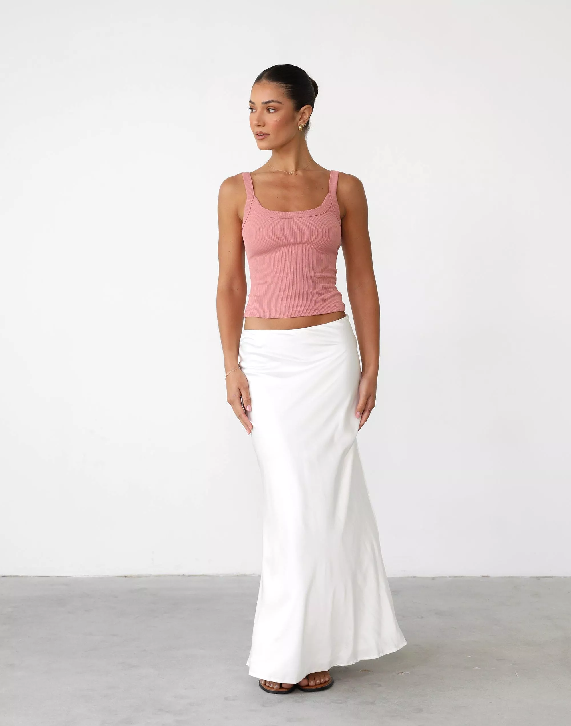 Ravena Maxi Skirt (White)