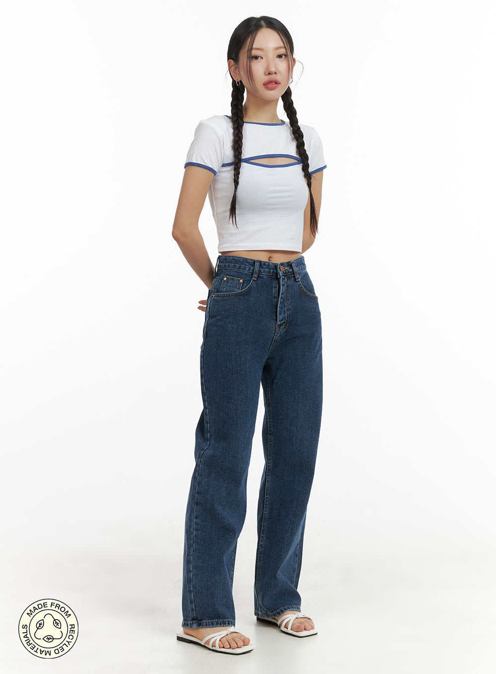 Recycled Straight Fit Jeans OM428