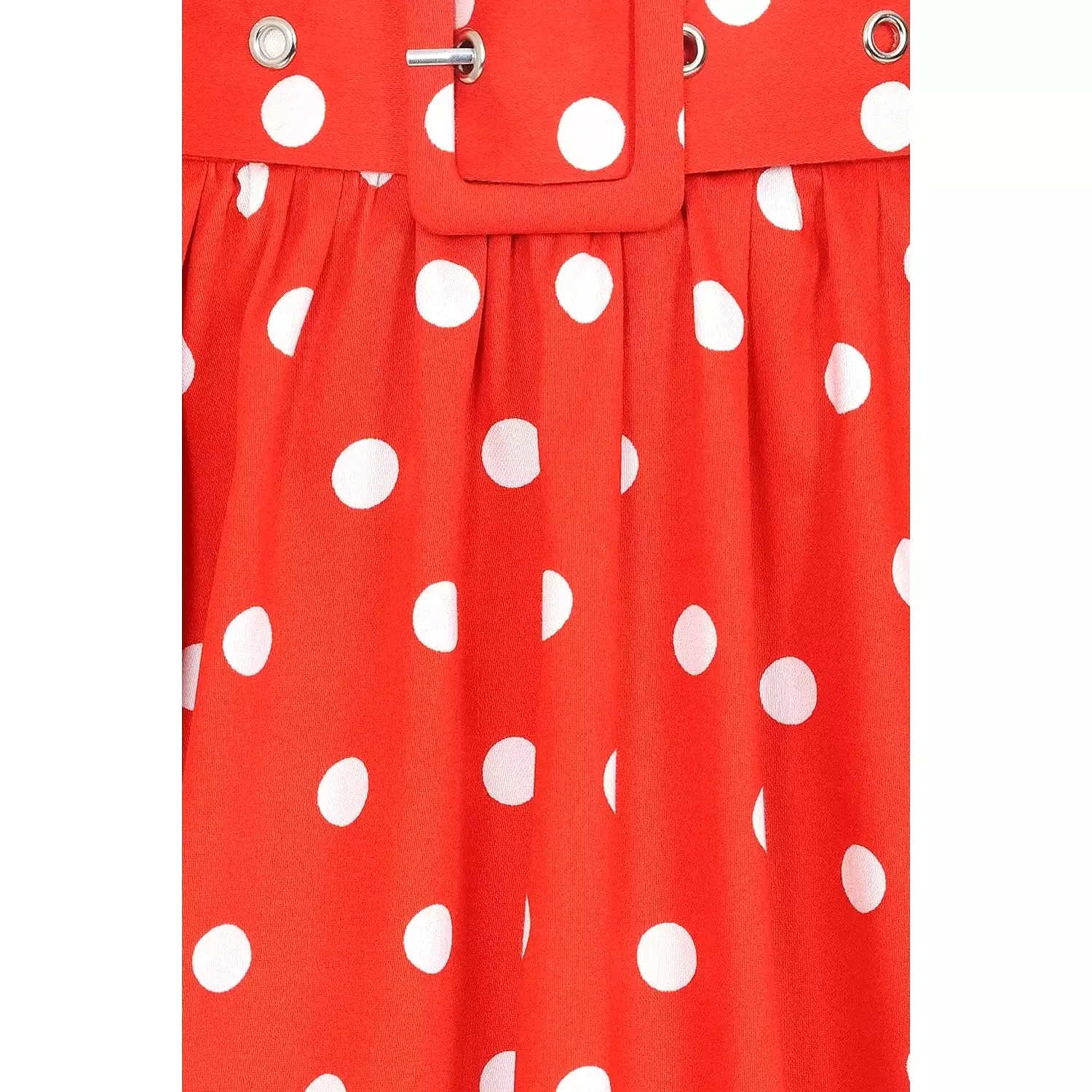 Red Polka Dot Rockabilly Swing Skirt