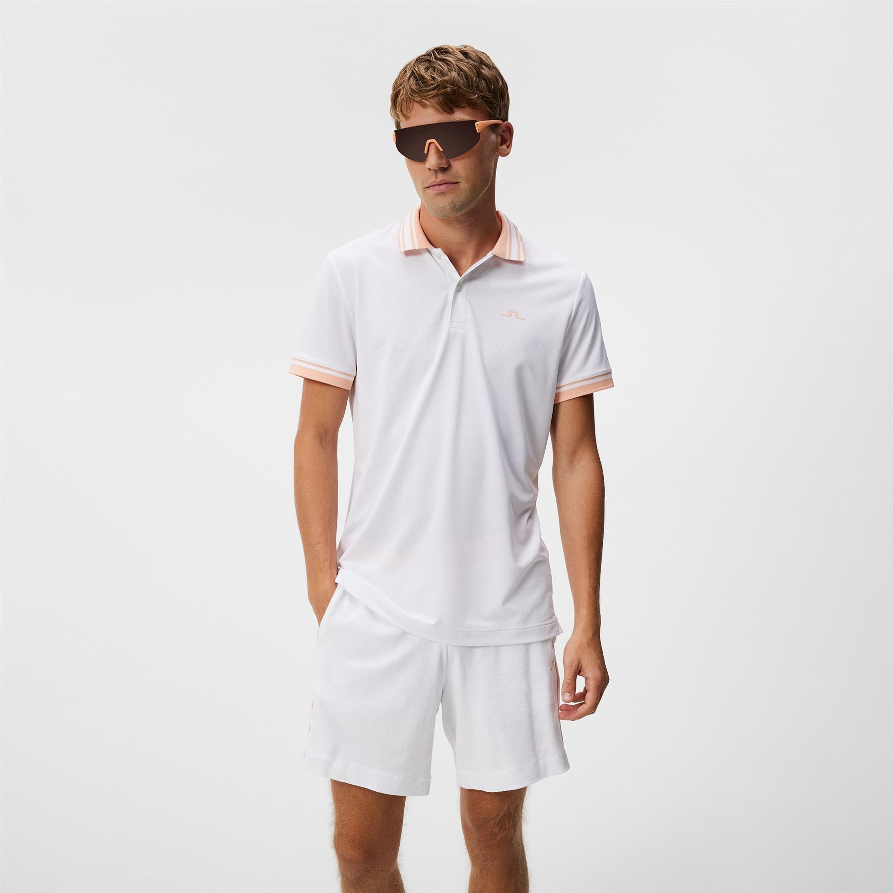 Reeve Tech Mesh Regular Fit Polo White - W23