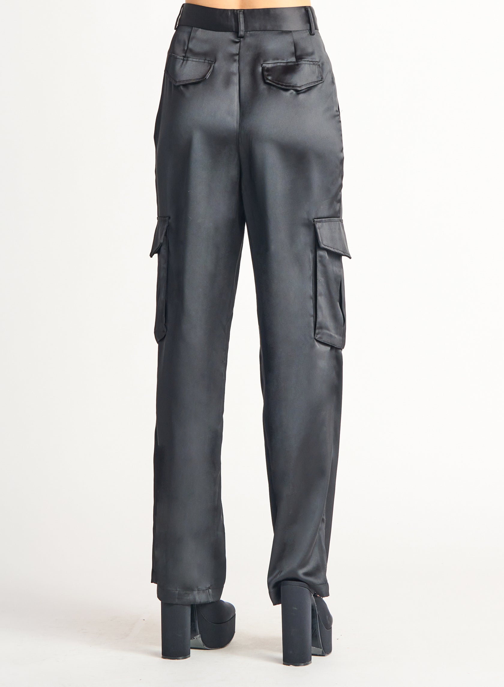 Satin Cargo Pant