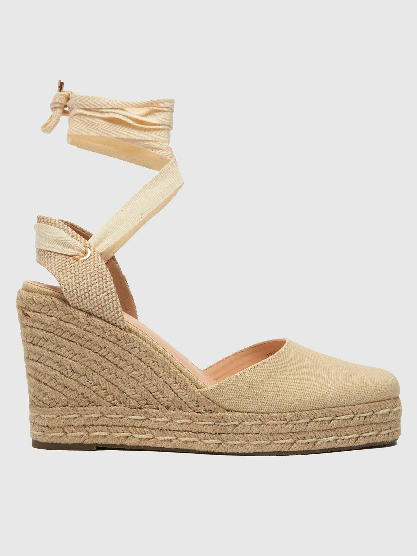 Schuh Venus Espadrilles Wedged Canvas Shoe - Natural