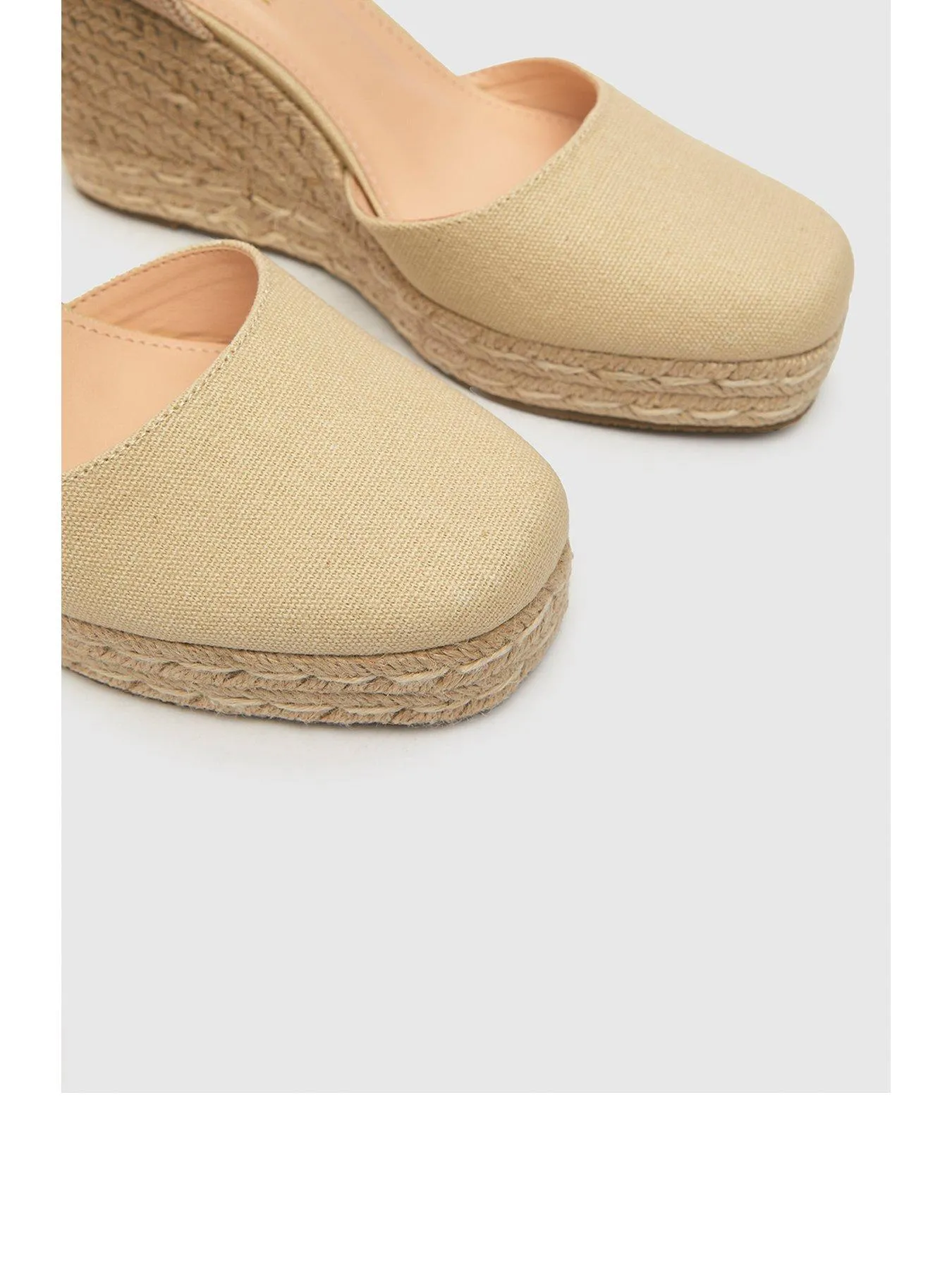 Schuh Venus Espadrilles Wedged Canvas Shoe - Natural