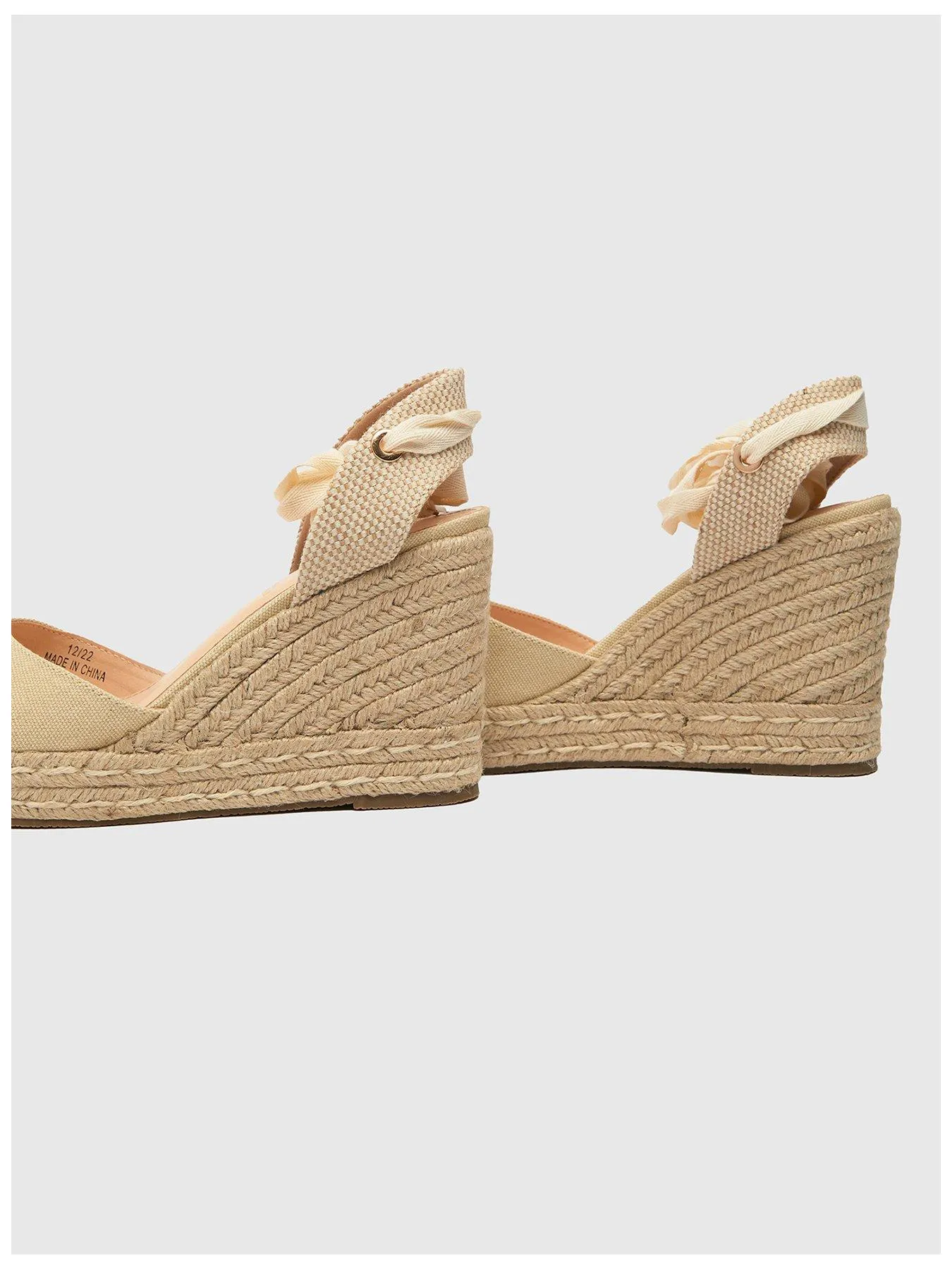 Schuh Venus Espadrilles Wedged Canvas Shoe - Natural