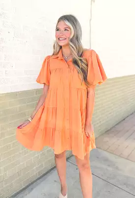 Serena Dress in Apricot