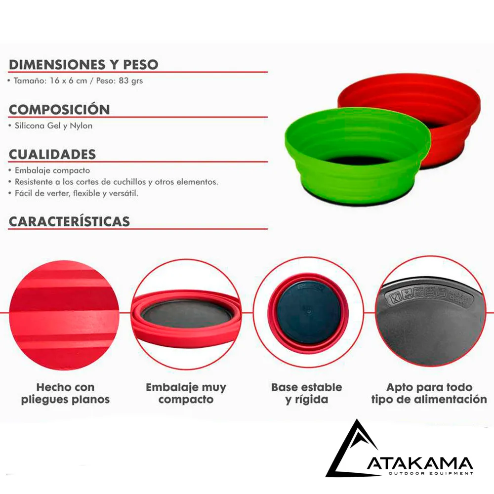 Set 2 Bowl Plegables Lúcuma - Atakama Outdoor