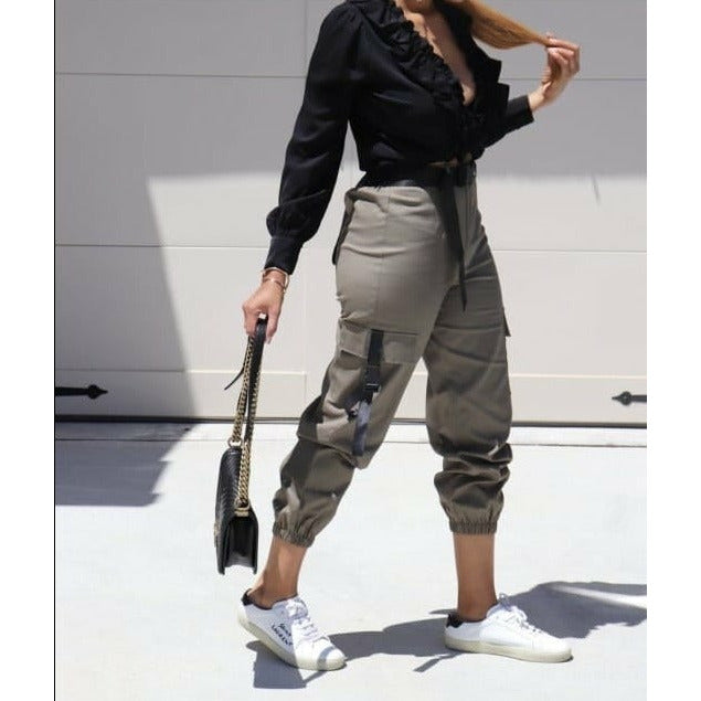 Side Pocket High waist Cargo Pant