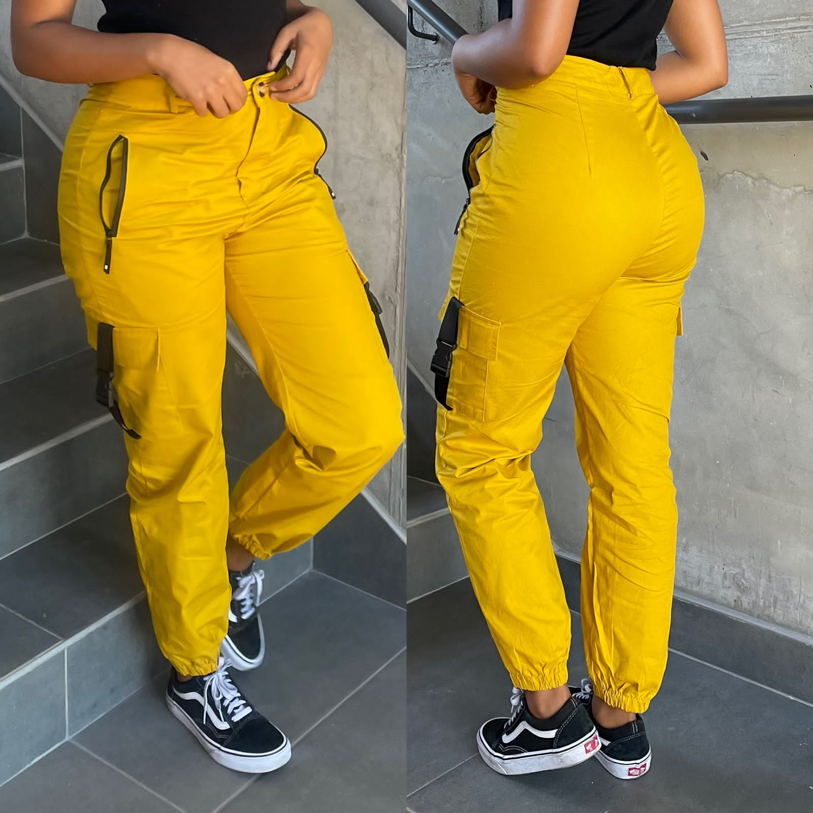 Side Pocket High waist Cargo Pant