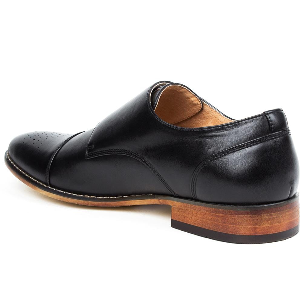 Signature Men's Monk Strap Cap Brogue Loafer Dress Shoes