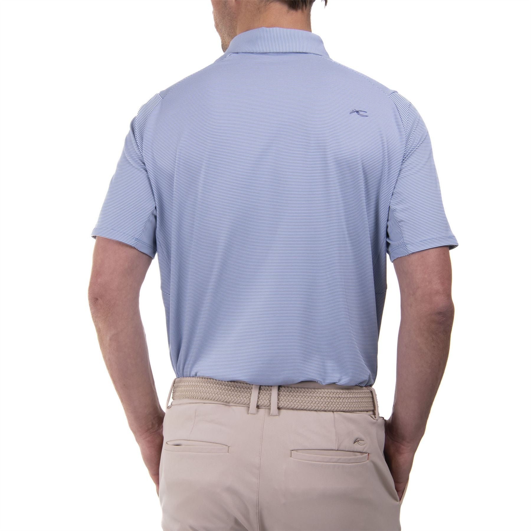 Soren Stripe Comfort Fit Polo Atlanta Blue/White - 2024