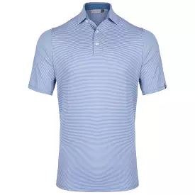 Soren Stripe Polo Clear Lake/White - SS24