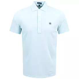 Soul Tailored Fit Performance Mesh Polo Iced Aqua Blue - SS24