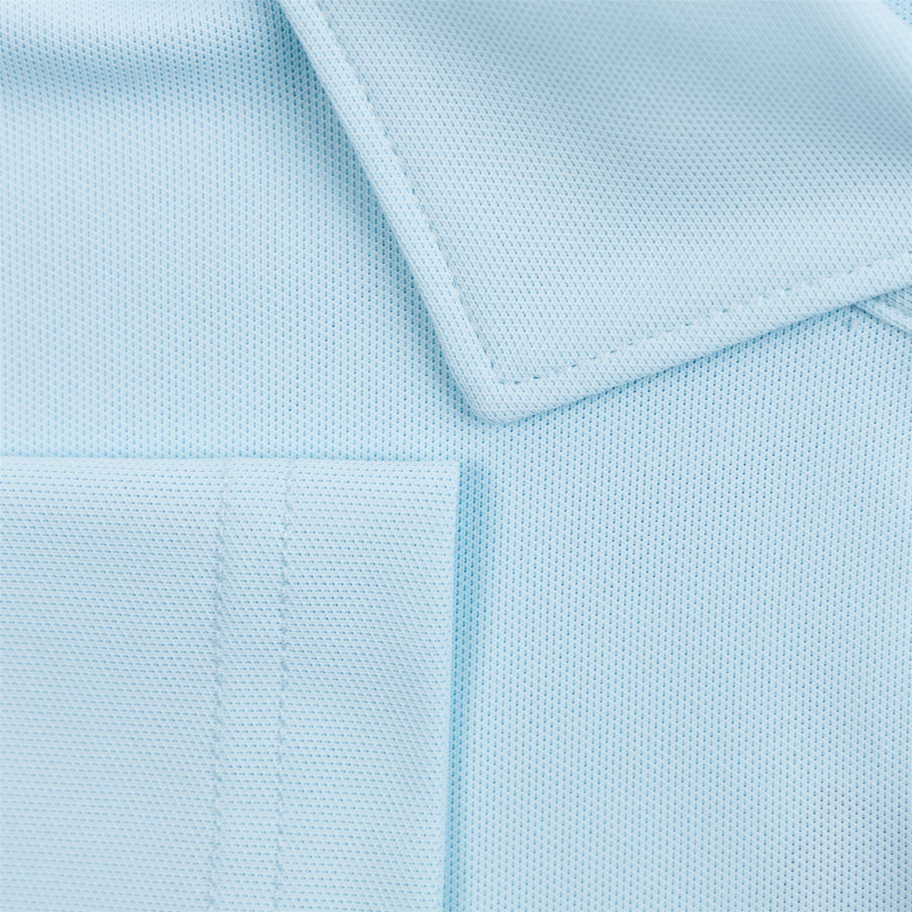 Soul Tailored Fit Performance Mesh Polo Iced Aqua Blue - SS24