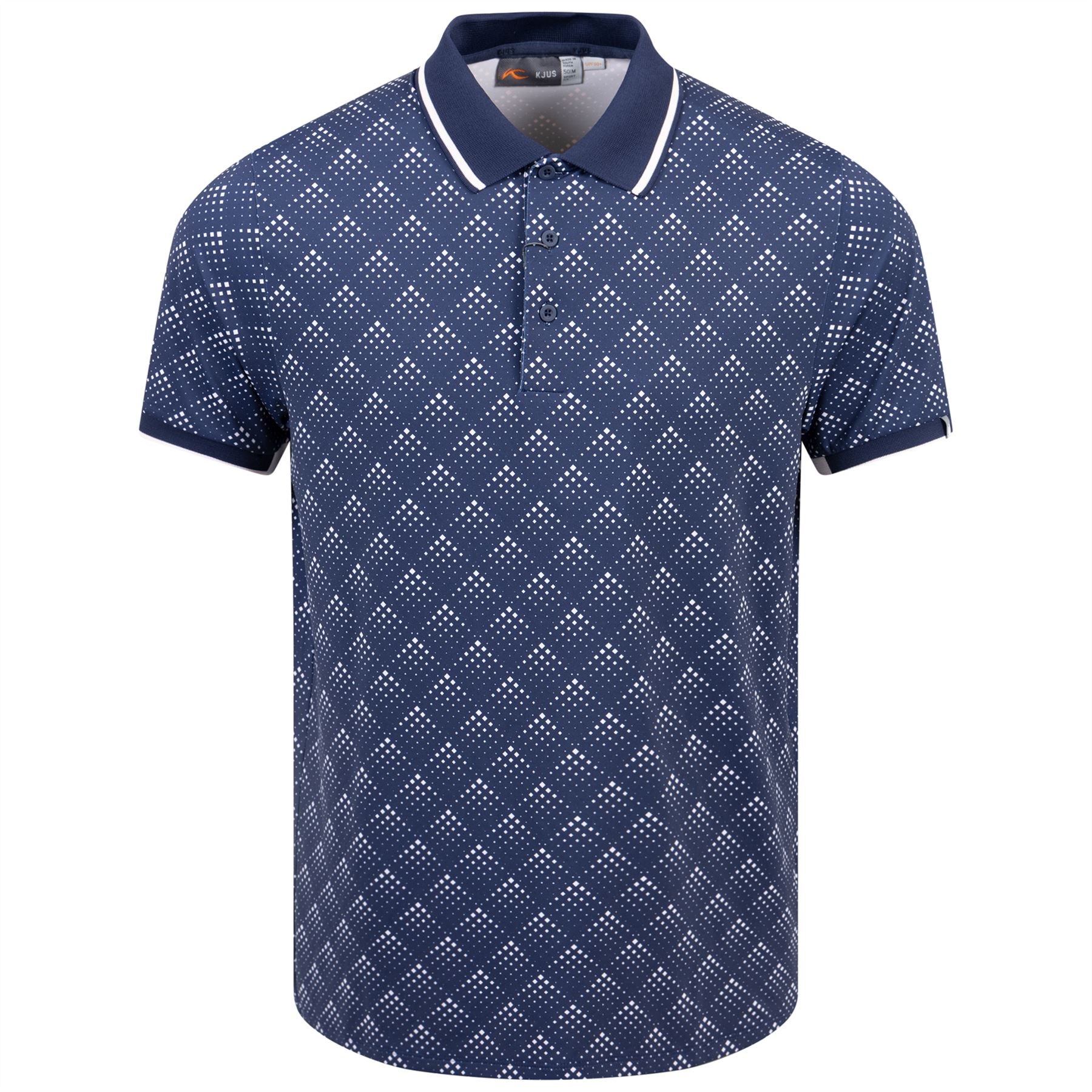 Spot Printed Polo Atlanta Blue/Pink Salt - SS24