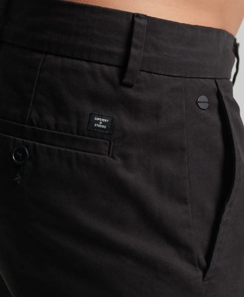 Superdry Studio Slim Casual Chinos Black