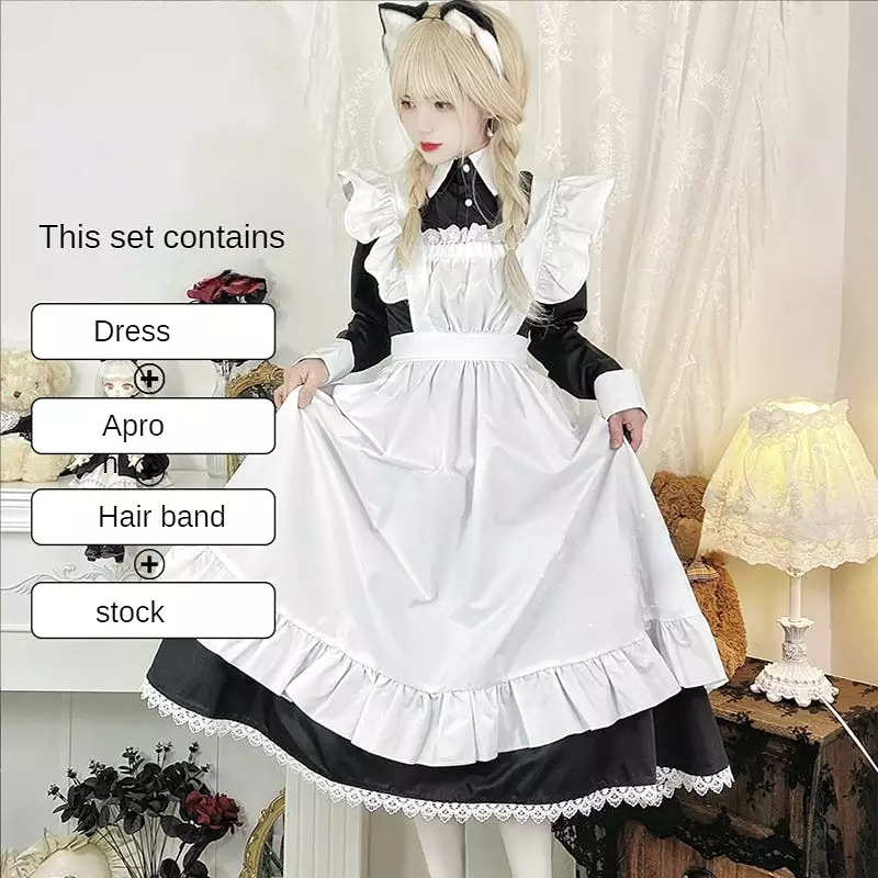 Sweet Classical Neko Maid Long Dress ON654