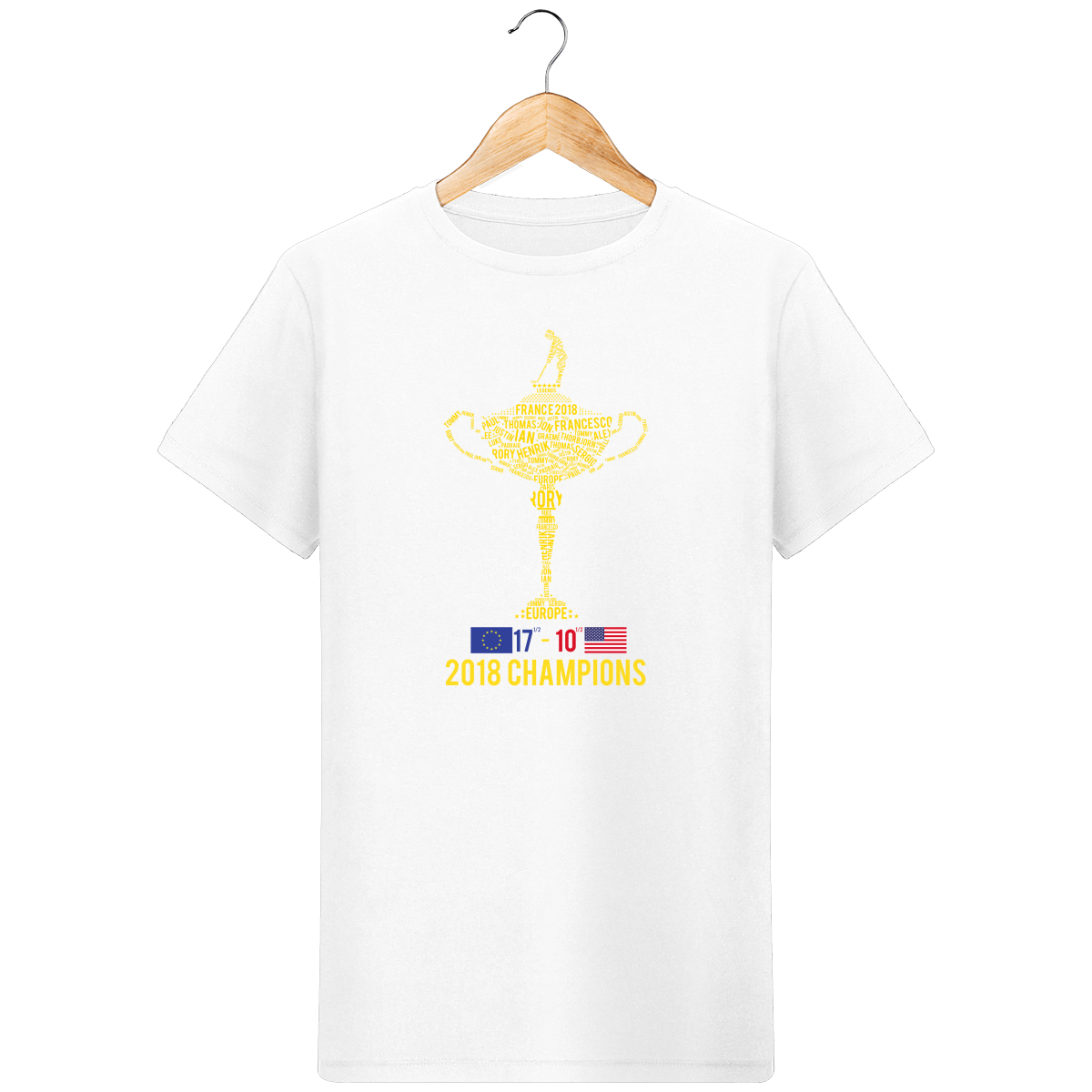 T-Shirt en coton bio 2018 RYDER CHAMPIONS avec score