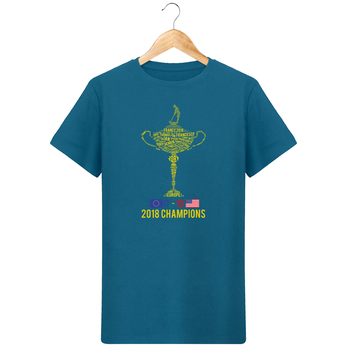 T-Shirt en coton bio 2018 RYDER CHAMPIONS avec score