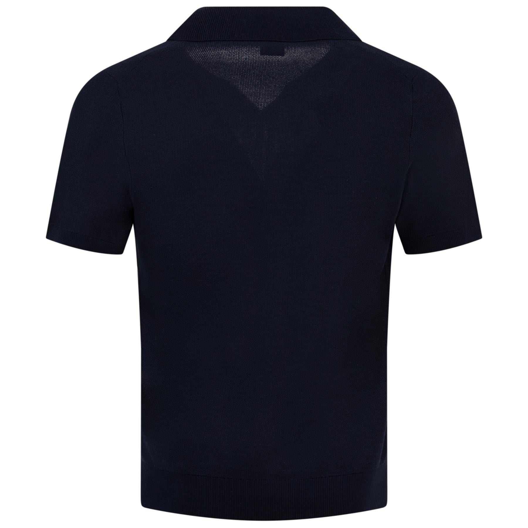 Tempio Regular Fit Knitted Polo Dark Blue - SU24